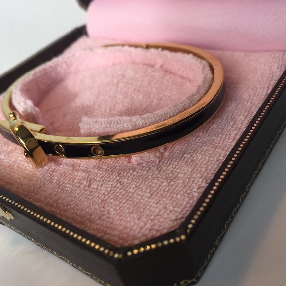 🏆🖤JUICY COUTURE Black Buckle Bangle Bracelet🖤🏆 - Picture 4 of 6